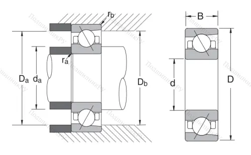Сверхточный подшипник 7006 CTRSULP 3