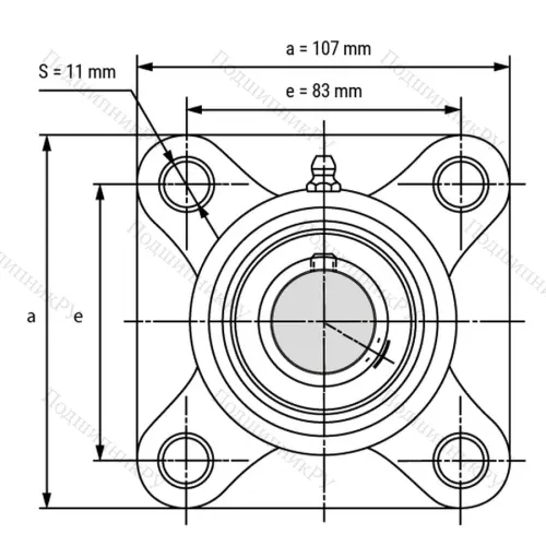 Подшипниковый узел SSUCFPL 206 - Вал: 30 мм от производителя  LPZ