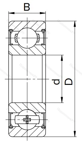Миниатюрный шариковый подшипник MR 95 ZZ в Москве
