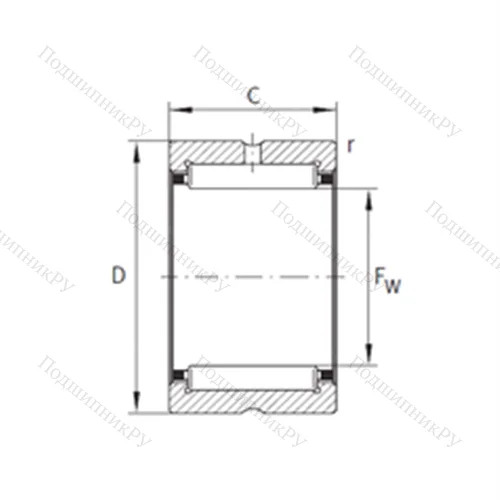 Подшипник игольчатый радиальный RNA 4924-XL