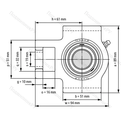 Подшипниковый узел UCT 203 - Вал: 17 мм