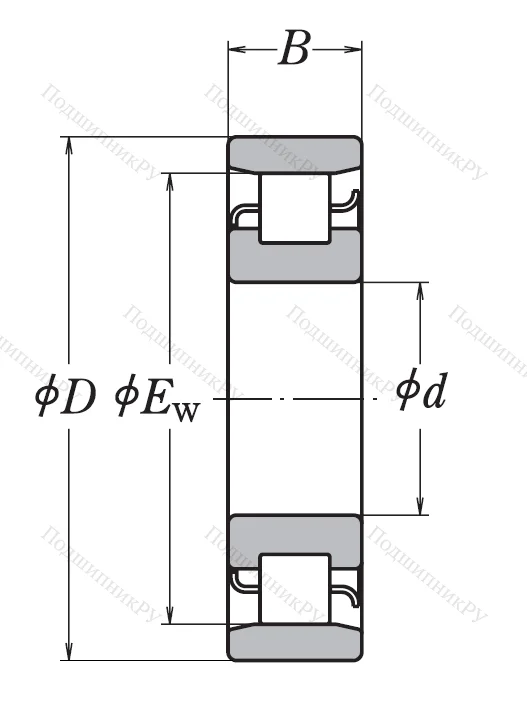 Роликовый цилиндрический подшипник N 226 W