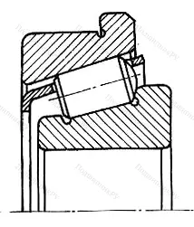 Подшипник  67622 (32322R) размер 110x240x84,5