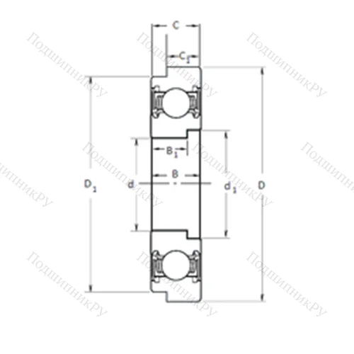 Подшипник шариковый радиальный L 28/67AH 01