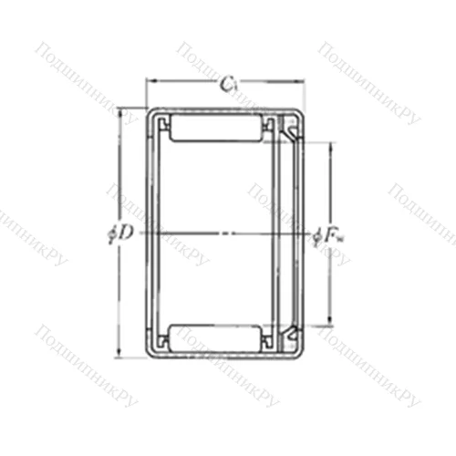 Подшипник игольчатый радиальный HMK 3518L