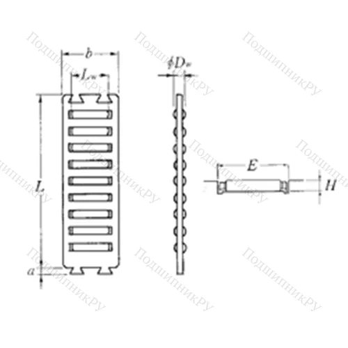 Подшипник роликовый линейный FF 2515