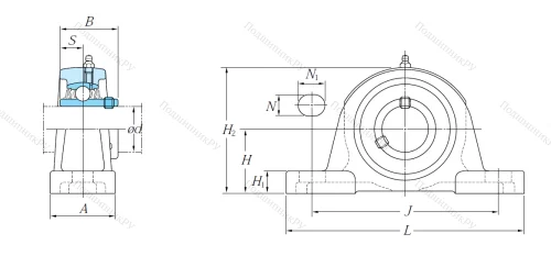 Подшипниковый узел UCP 210 J в Москве