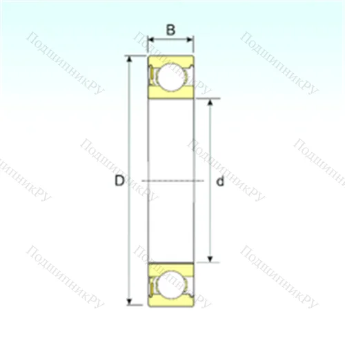 Подшипник шариковый радиальный 635-RZ