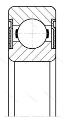 Подшипник 6203-2RS 1/P 5LGH размер 17x40x12