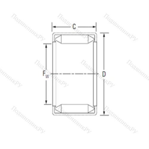 Подшипник игольчатый радиальный BH 1312 от производителя  KOYO