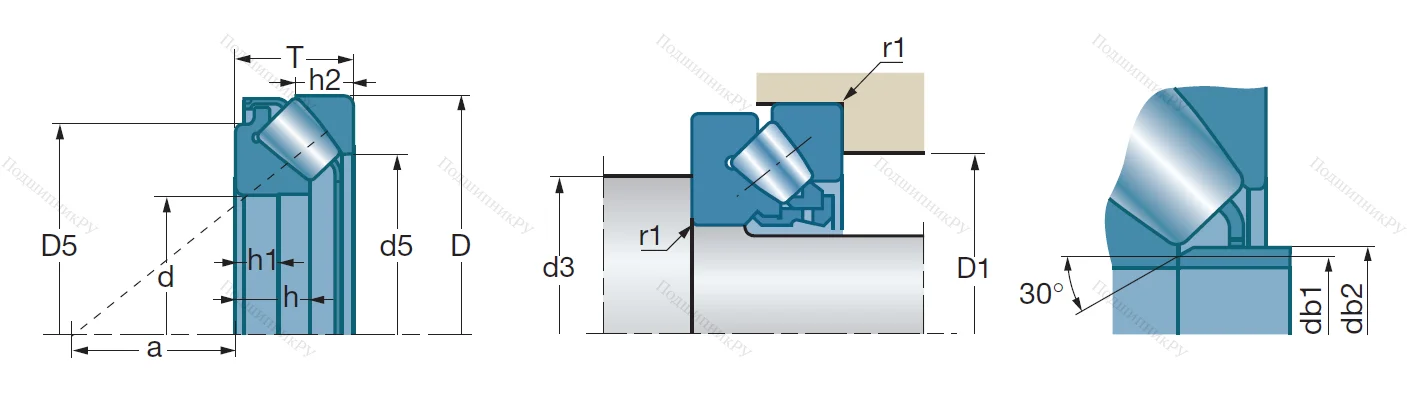 Упорный роликовый подшипник 29420 E