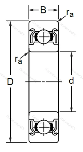 Миниатюрный шариковый подшипник 80018 (608 ZZ) XSOQLYR92X в Москве