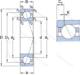 Подшипник 7040 ACD/HCP 4AH 1 в Москве