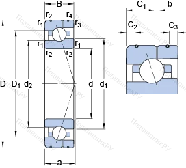 Подшипник 7010 ACE/HCP 4AL