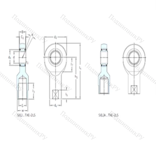 Подшипник скольжения сферический SIA 50TXE-2LS от производителя  SKF