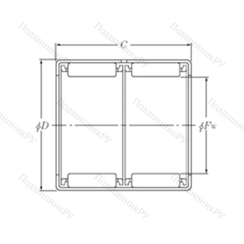 Подшипник игольчатый радиальный HK 2030ZWD