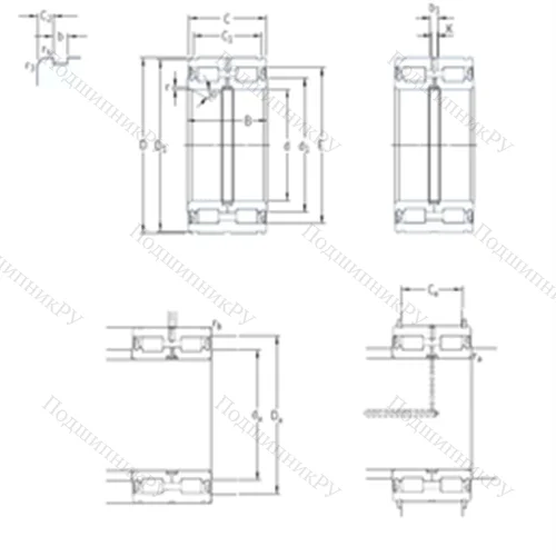 Подшипник роликовый радиальный NNF 5008ADB-2LSV