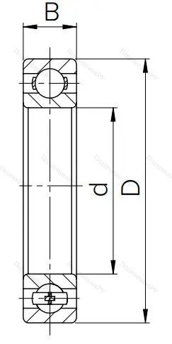 Шариковый однорядный подшипники 6-213 А