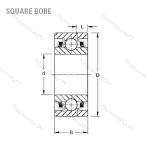 Подшипник шариковый радиальный GW 211PP 3