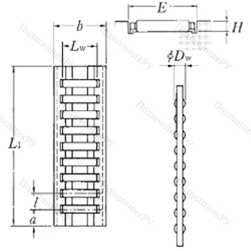Подшипник роликовый линейный BF 5032/1000
