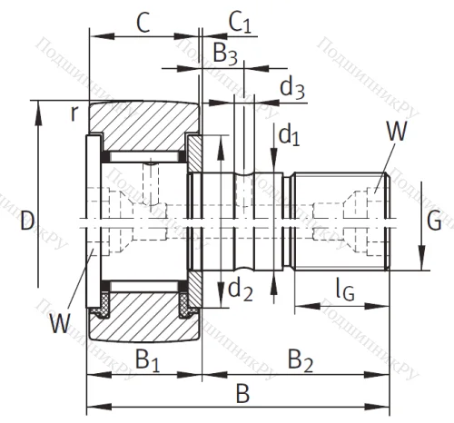 Подшипник KR 22 PP A