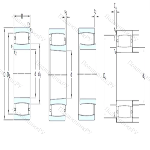 Подшипник роликовый тороидальный C 30/750KMB от производителя  SKF