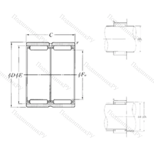 Подшипник игольчатый радиальный RNAO-8?16?20ZWT 2
