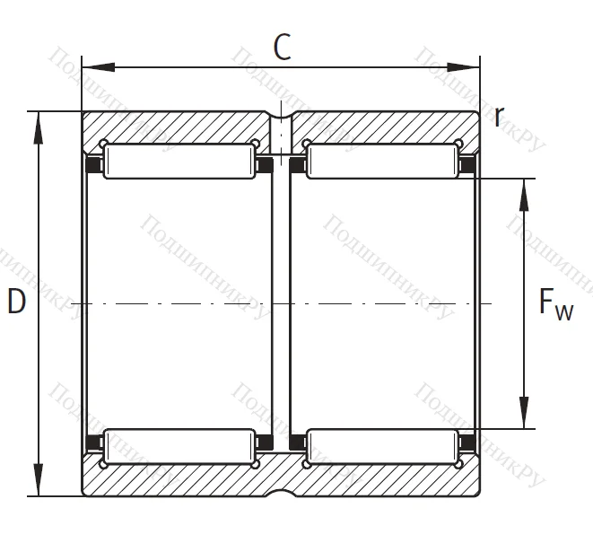 Игольчатый подшипник RNA 6913