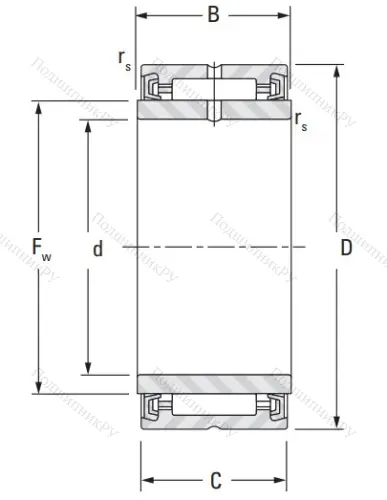 Игольчатый подшипник NA 4905 A 2RS от производителя  KOYO