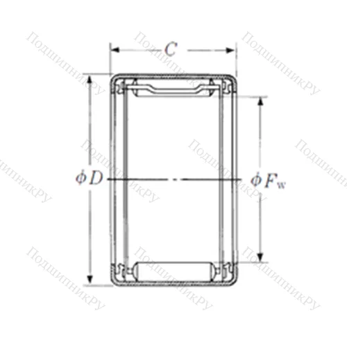 Подшипник игольчатый радиальный FJTT-4024