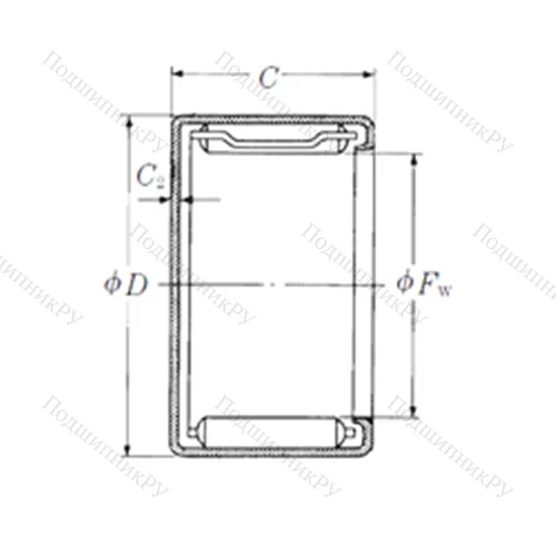 Подшипник игольчатый радиальный MFJL-2830L
