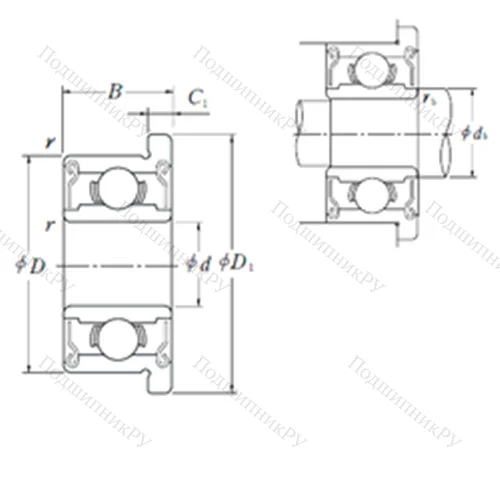 Подшипник шариковый радиальный F 693ZZ