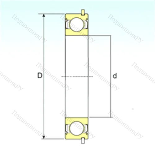 Подшипник шариковый радиальный 6304-ZZNR