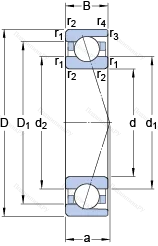 Подшипник 71910 CDTP/HCP 4B