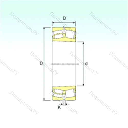 Подшипник роликовый радиальный самоцентрирующийся 22213 K от производителя  ISB