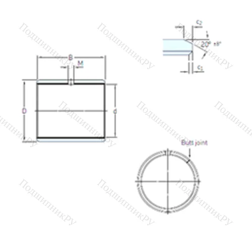 Подшипник скольжения PCM 121415 E