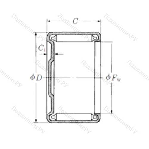 Подшипник игольчатый радиальный M-24141