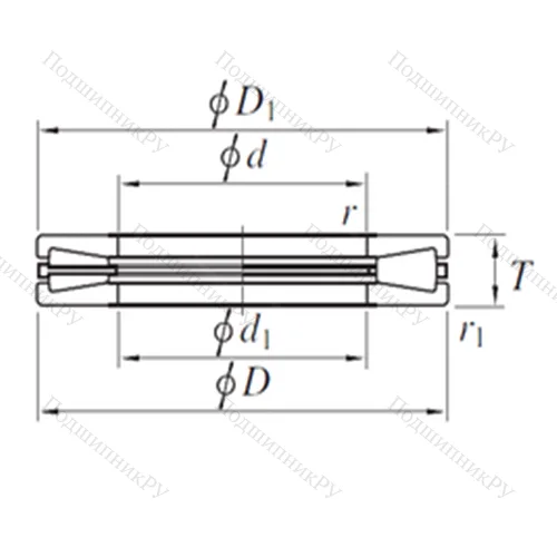 Подшипник роликовый упорный T 232807