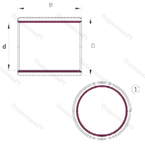 Подшипник скольжения EGB 1620-E 40