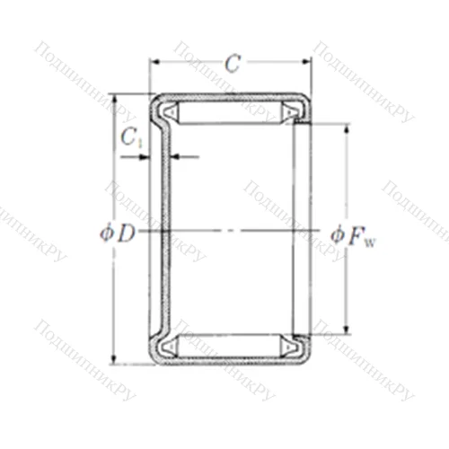 Подшипник игольчатый радиальный M-2 1/2 51