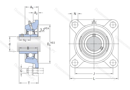 Подшипниковый узел FYJ 75 TF в Москве