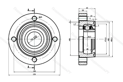Подшипниковый узел в сборе LSGR 207-TBS в Москве
