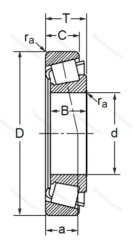 Конический роликовый подшипник 7505 (32205) в Москве