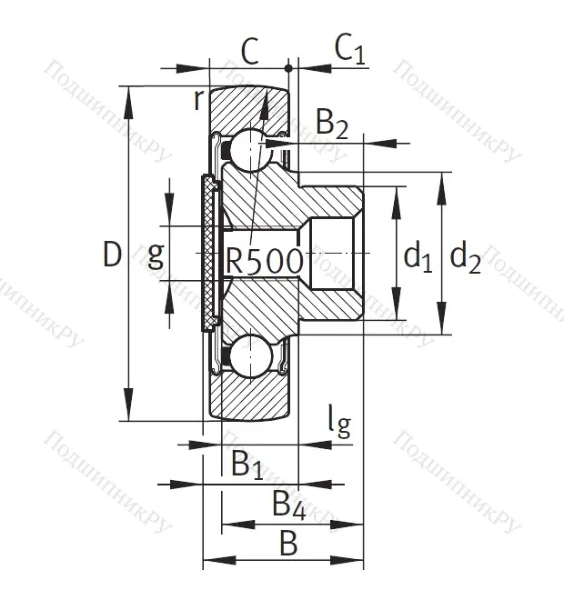 Подшипник ZL 202 DRS