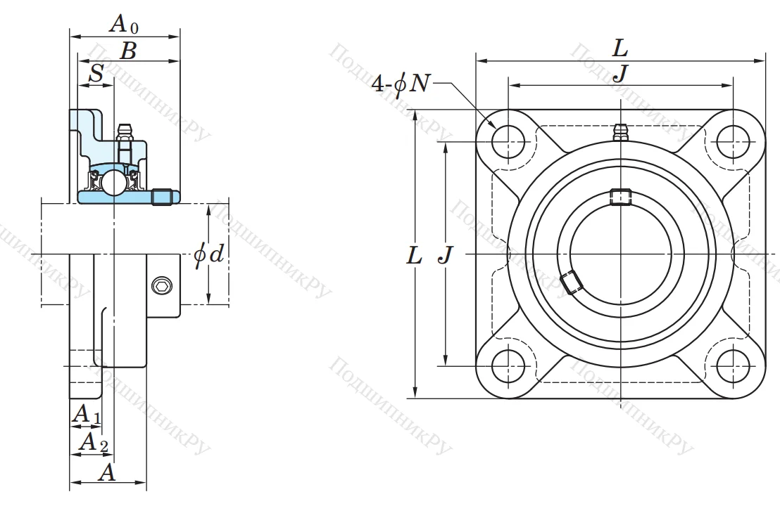Подшипниковый узел UCF 202 J