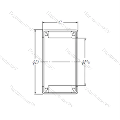 Подшипник игольчатый радиальный HMK 5012