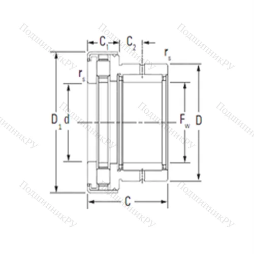 Подшипник комбинированный NAXR 25Z.TN от производителя  TIMKEN