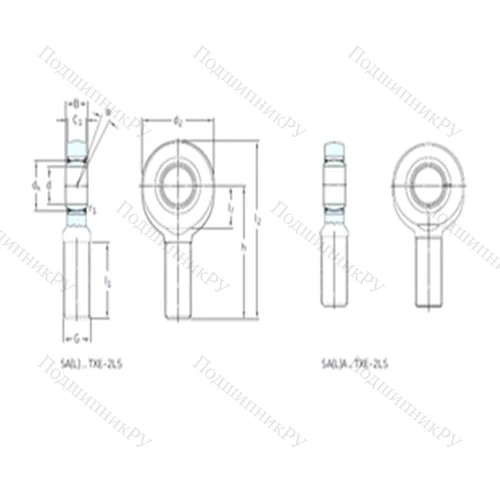 Подшипник скольжения сферический SA 50TXE-2LS от производителя  SKF