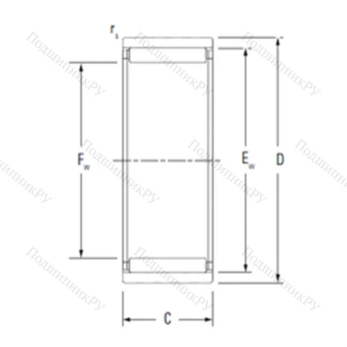 Подшипник игольчатый радиальный RNAO 9X 16X 10