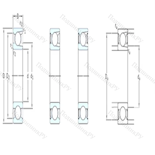 Подшипник шариковый радиальный 212-Z